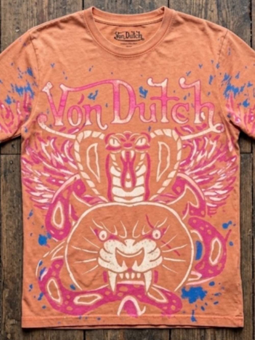 Von Dutch cobra shirt orange